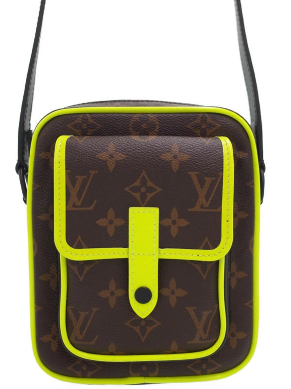 Louis Vuitton Monogram Macassar Brown Christopher Wearable Wallet Shoulder Bag
